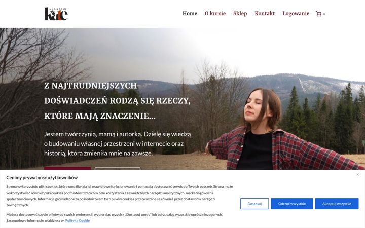 Screenshot of jestemkate.com