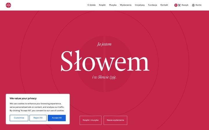 Screenshot of jestemslowem.pl