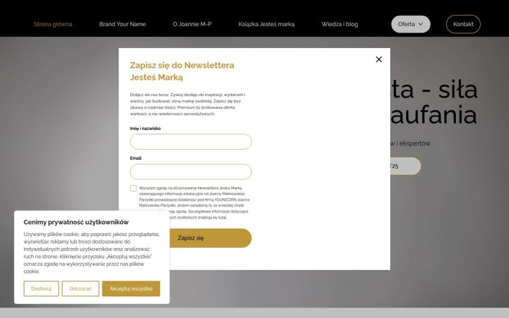 Screenshot of jestesmarka.pl