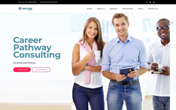 Screenshot of jestoneedu.com