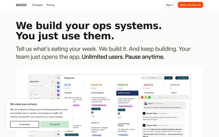 Screenshot of jestor.com
