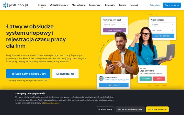 Screenshot of jesturlop.pl