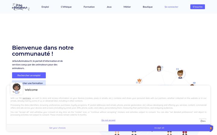 Screenshot of jesuisanimateur.fr