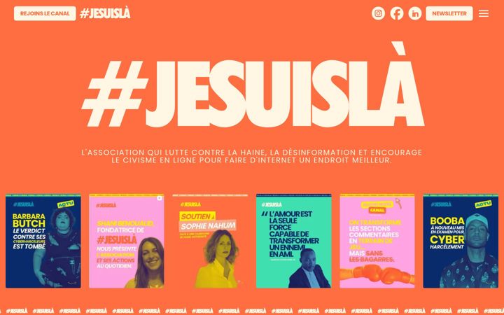 Screenshot of jesuisla.net