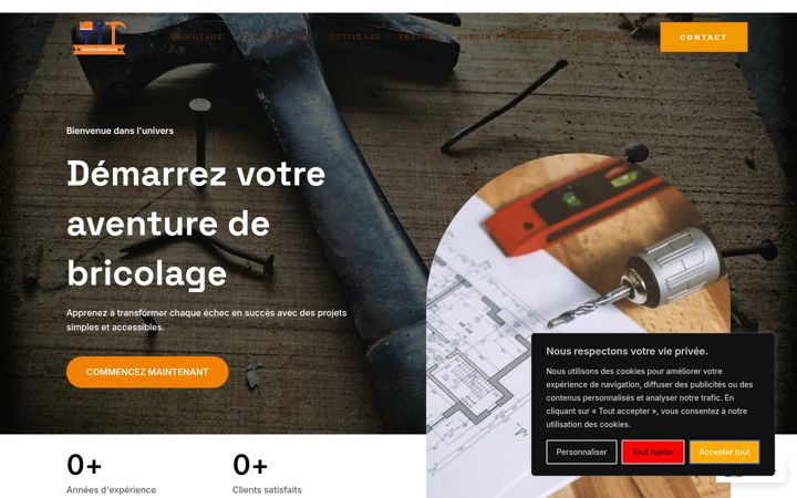Screenshot of jesuisnulenbricolage.fr