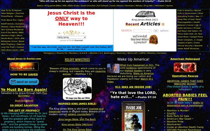 Screenshot of jesus-is-savior.com