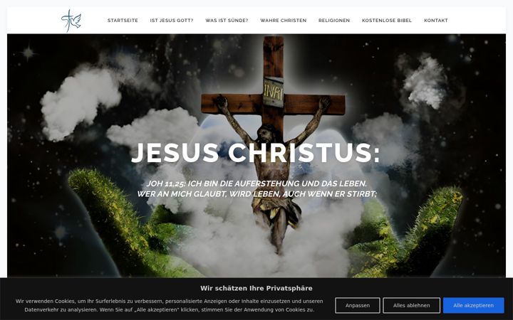 Screenshot of jesus-rettet-leben.de