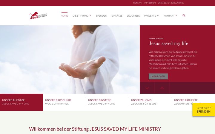 Screenshot of jesus-saved-my-life.de