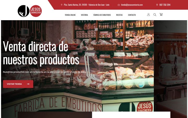 Screenshot of jesuscarniceria.com