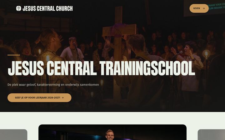 Zrzut ekranu jesuscentraltrainingschool.nl