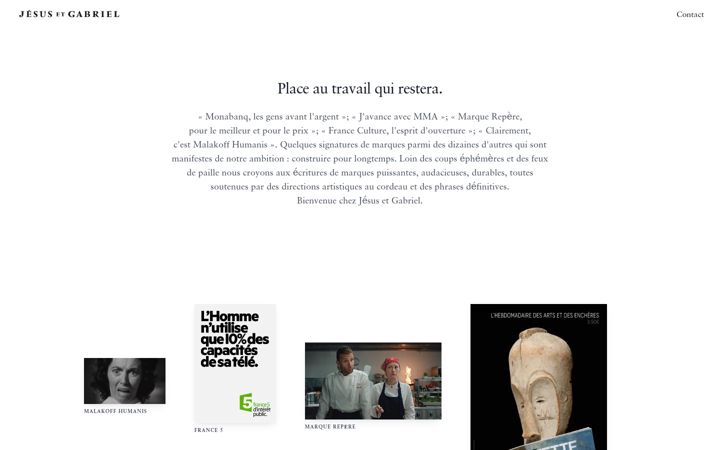 Screenshot of jesusetgabriel.com