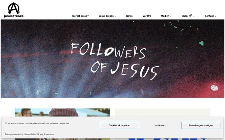 Screenshot of jesusfreaks.de
