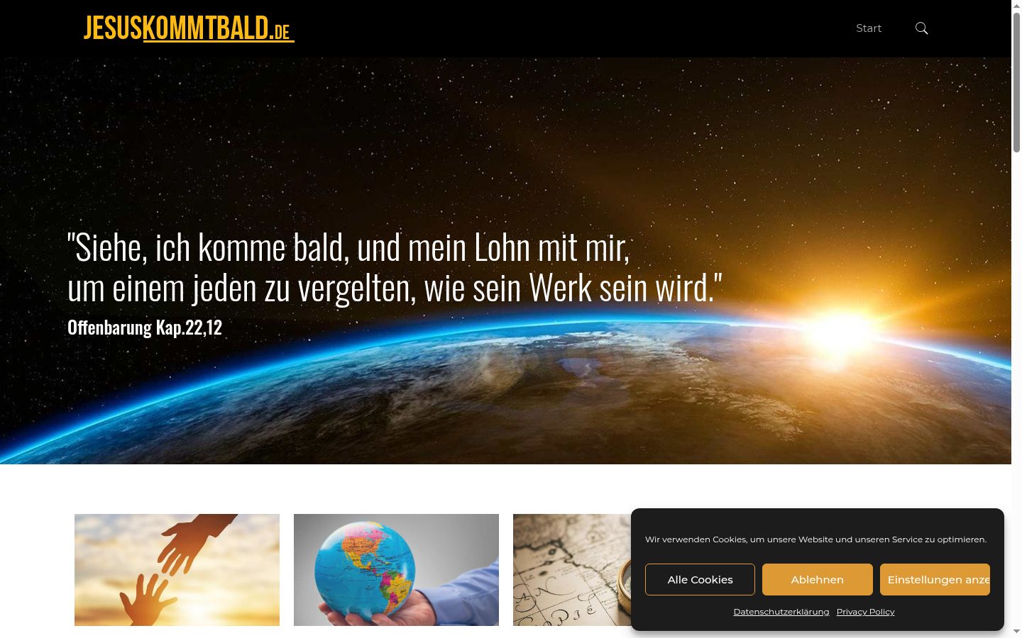 Screenshot tal-banner tal-kunsens muri qabel kwalunkwe interazzjoni