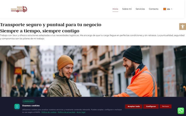 Screenshot of jesusnovezaibar.es