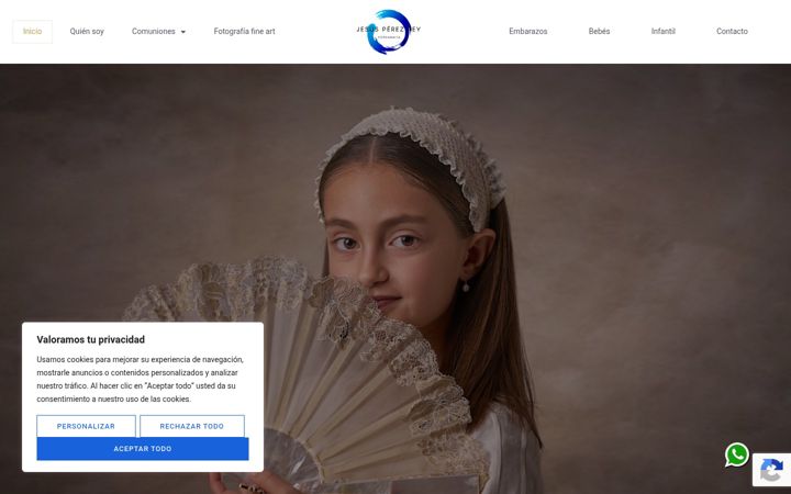 Screenshot of jesusperezreycomuniones.com