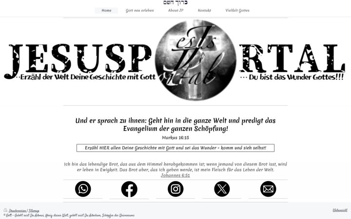 Capture d'écran de jesusportal.eu