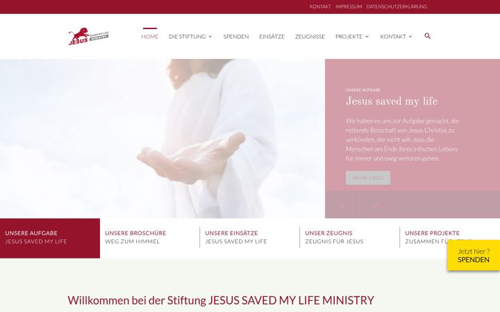 Screenshot of jesussaved.de