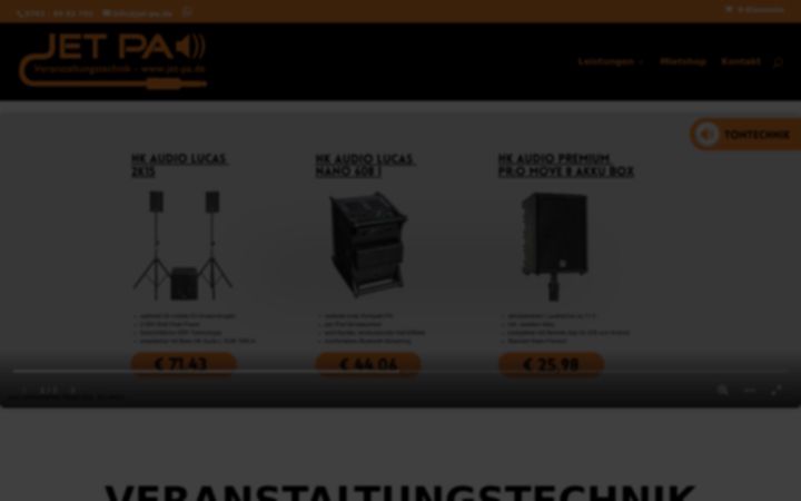 Screenshot of jet-pa.de