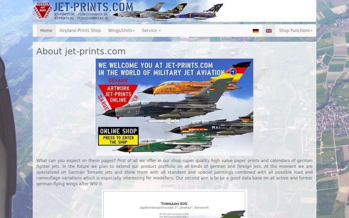 Screenshot of jet-prints.com