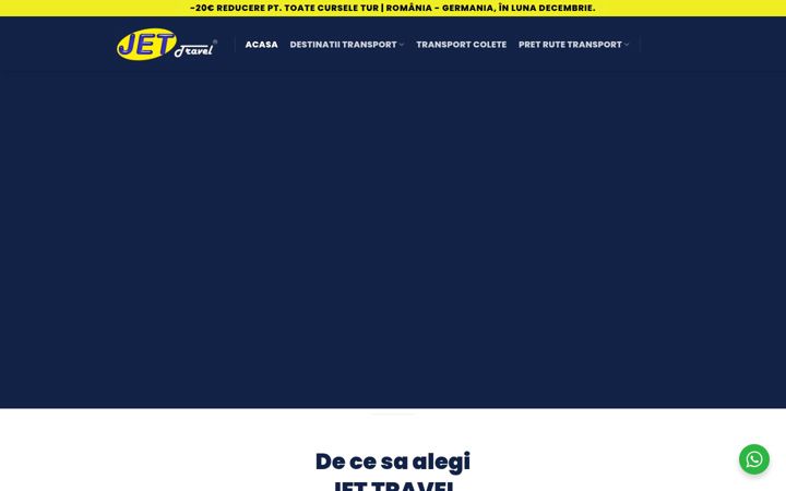 Screenshot von jet-travel.ro