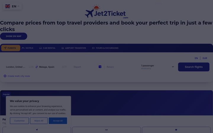 Screenshot of jet2ticket.com