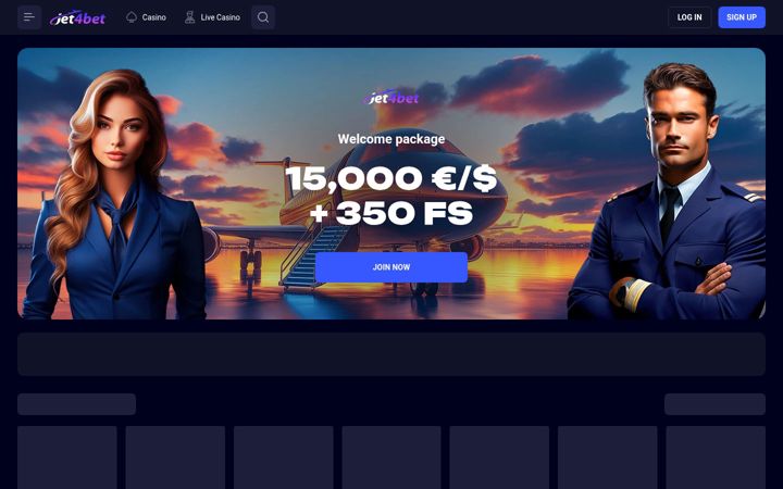 Screenshot of jet4bet.com