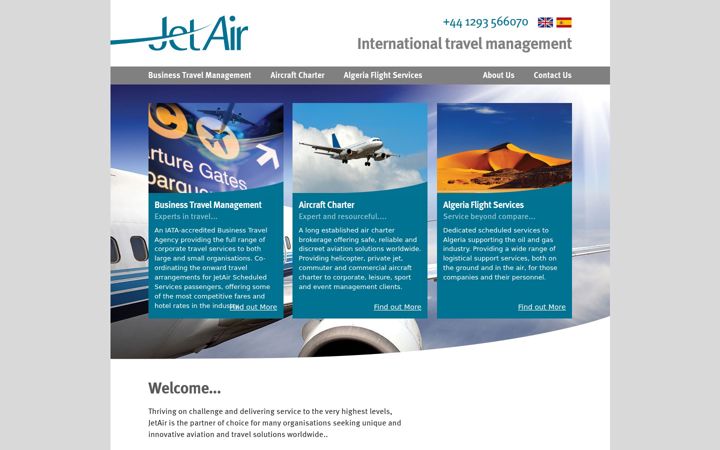 Screenshot of jetair.co.uk