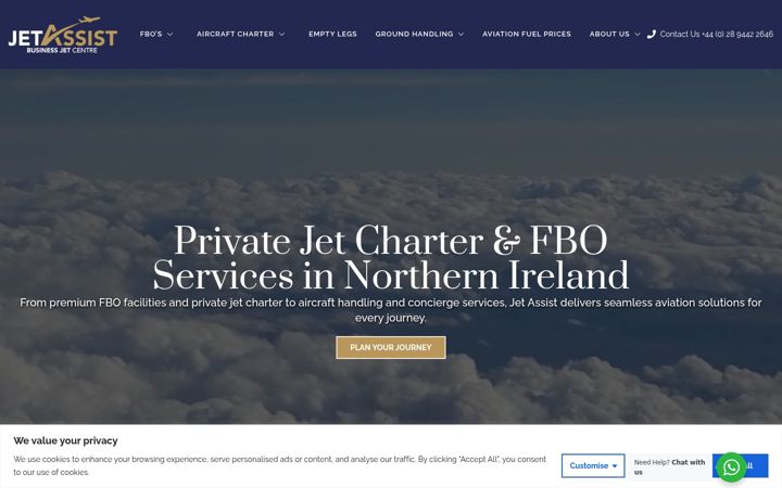 Screenshot of jetassist.co.uk