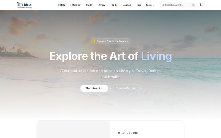 Screenshot of jetbluecheckinforgood.com