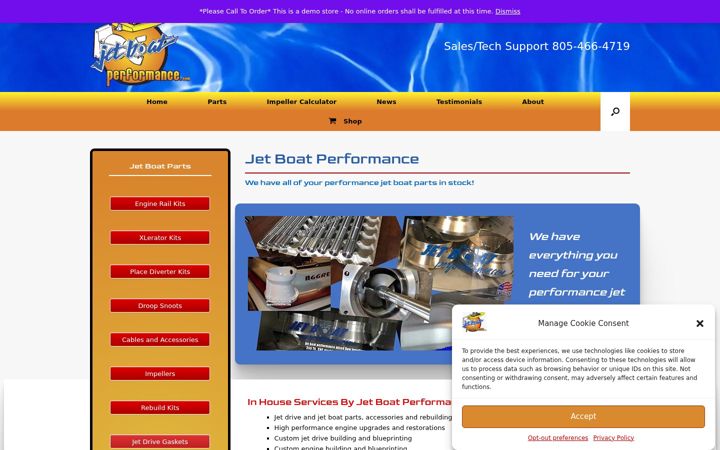 Screenshot of jetboatperformance.com