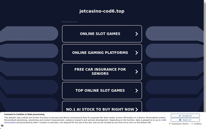 Screenshot of jetcasino-cod6.top