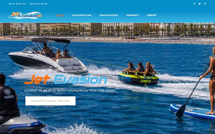 Screenshot of jetevasion06.com