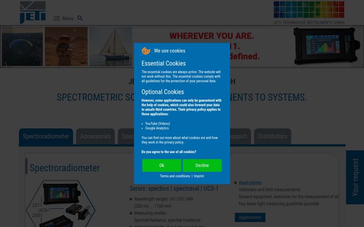 Screenshot of jeti.com