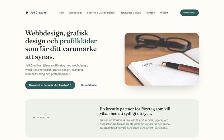 Screenshot of jeticreative.se