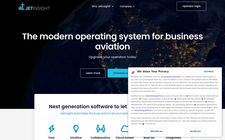Screenshot ta' jetinsight.com