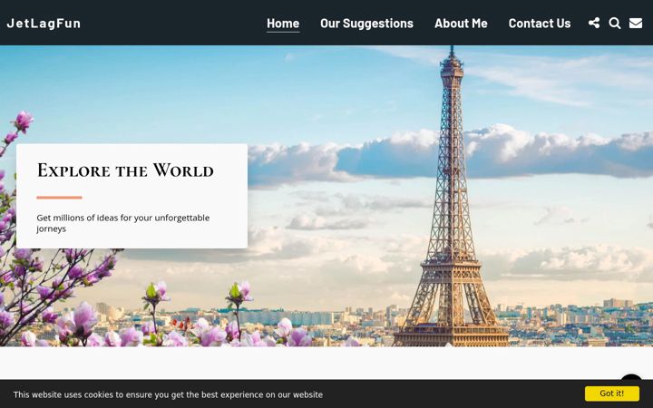 Screenshot of jetlagfun.com