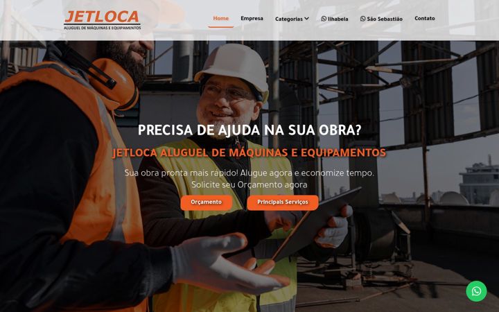 Screenshot of jetloca.com.br
