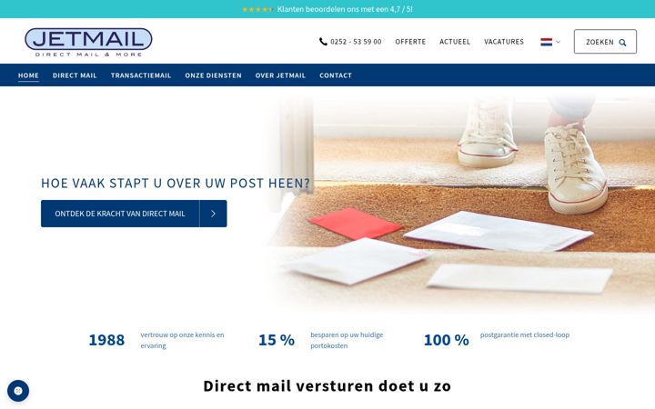 Screenshot of jetmail.nl