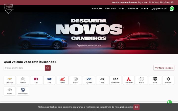 Screenshot of jetmultimarcas.com.br