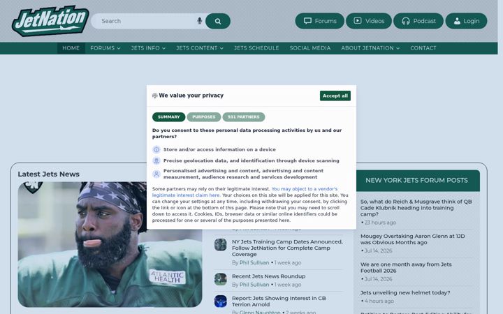 Screenshot of jetnation.com