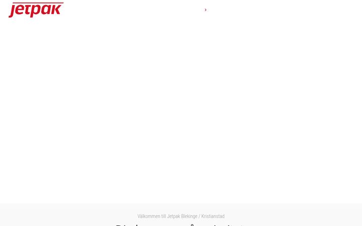Screenshot of jetpakblekinge.se