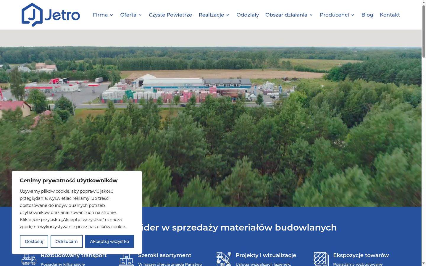 Screenshot des Einwilligungsbanners vor jeglicher Interaktion