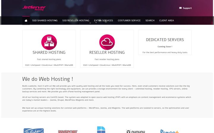 Screenshot von jetserver.net