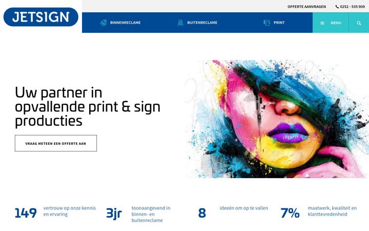 Screenshot of jetsign.nl