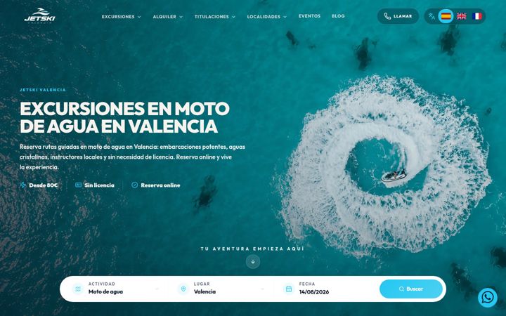 Screenshot of jetskivalencia.com