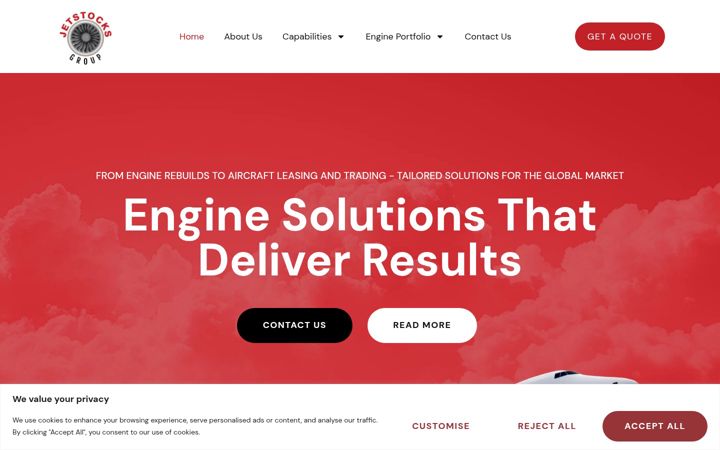 Screenshot of jetstocksgroup.com