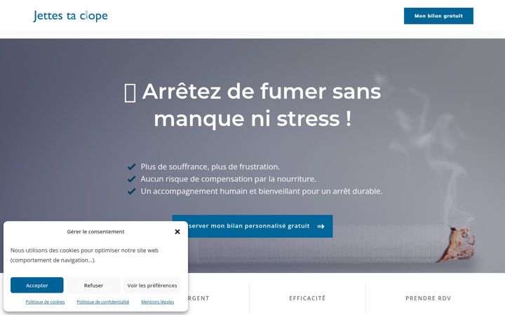 Screenshot of jettestaclope.fr