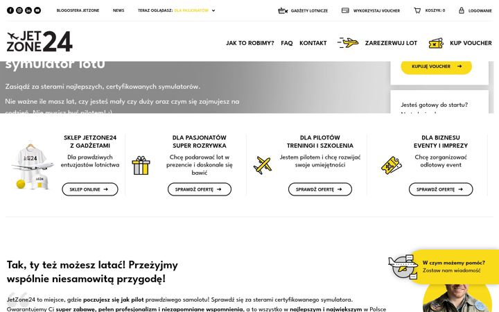 Screenshot of jetzone24.com