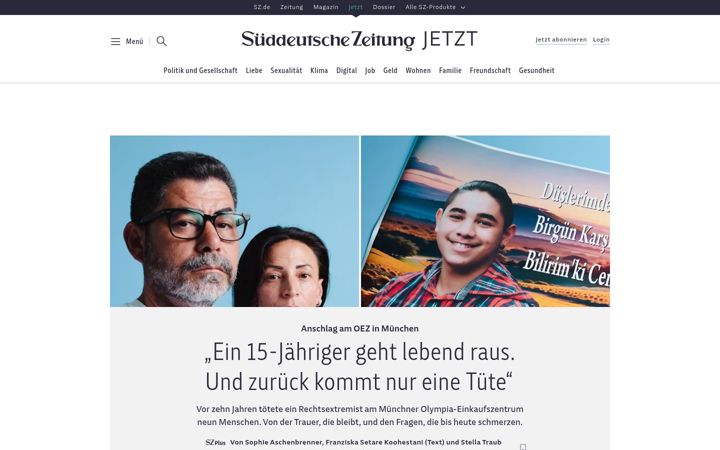 Screenshot of jetzt.de