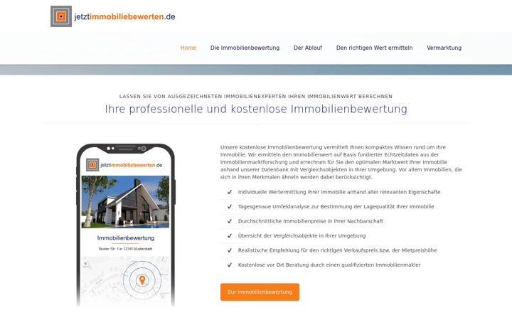 Screenshot of jetztimmobiliebewerten.de